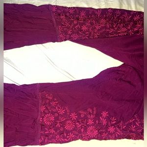 TORRID Insider Collection | Floral Embroidered Flare Pants | Size 22